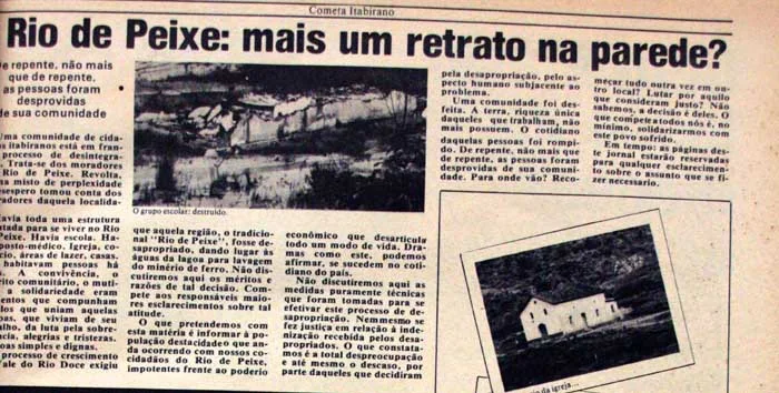 Itabira tem registro histórico de conflitos da Vale com comunidades que eram “pedras no caminho” da mineração