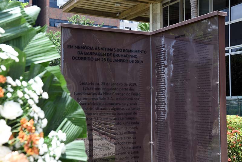 ALMG faz homenagem às vítimas de barragem da Vale em Brumadinho, que rompeu em 25 de janeiro em 2019