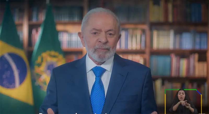 Lula faz balanço de um ano e meio de sua gestão, cita as propostas da Aliança Global contra a fome levada ao G20 e a taxação dos super-ricos