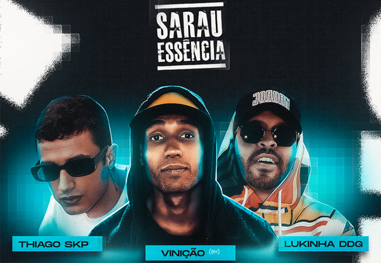 Sarau Essência abre temporada 2025 com rima, poesia e cultura urbana em Itabira com participação de MC Vinicão, Thiago Skp e Lukinha DDG