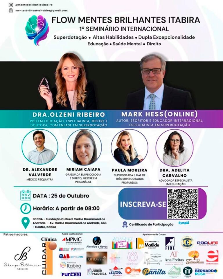 Itabira sedia seminário internacional sobre superdotação e altas habilidades
