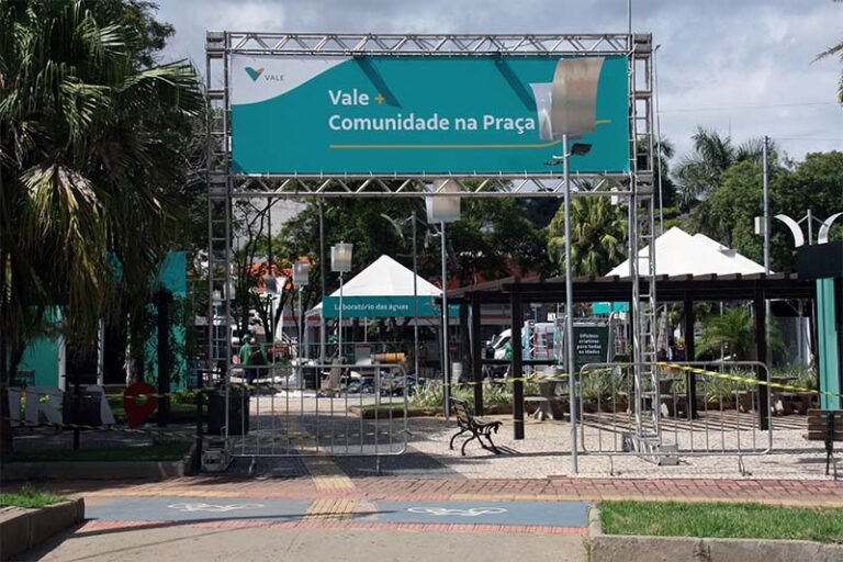 Vale apresenta projeto Rio Tanque na praça Acrísio de Alvarenga, em Itabira