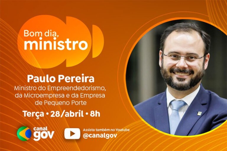 Fim da escala 6×1 e programas de apoio a pequenos negócios são destaques do “Bom Dia, Ministro” com Paulo Pereira nesta terça (28)