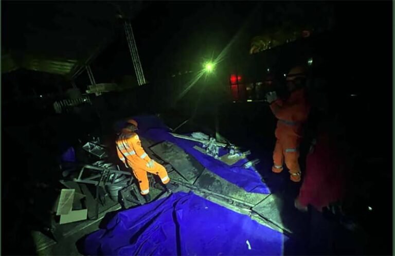Acidente na área VIP da Festa do Trabalhador, no Parque de Exposições, deixa feridos leves em Itabira