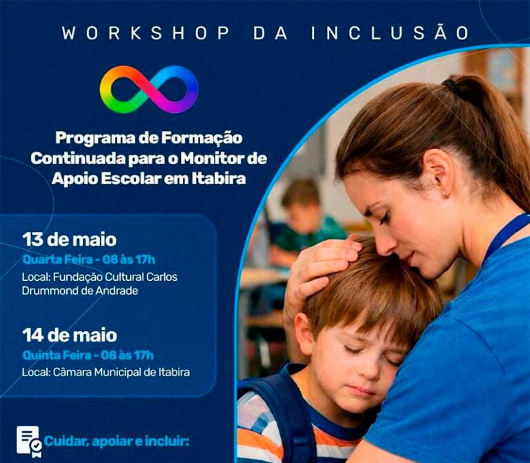 Escola do Legislativo promove 1º Workshop da Inclusão em Itabira para capacitar rede escolar sobre neurodivergências