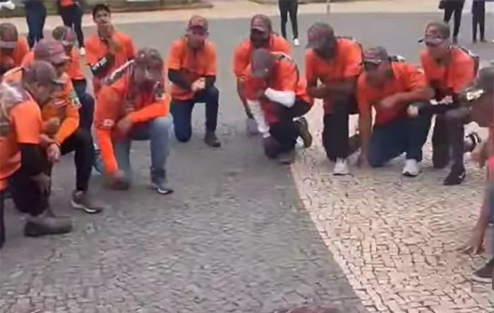 Com estética militarizada e discurso misógino, os Legendários fazem demonstração de força viril em Itabira