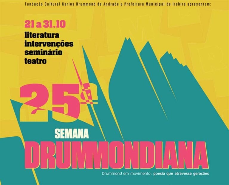 Semana Drummondiana celebra legado do poeta itabirano com programação voltada à formação de leitores
