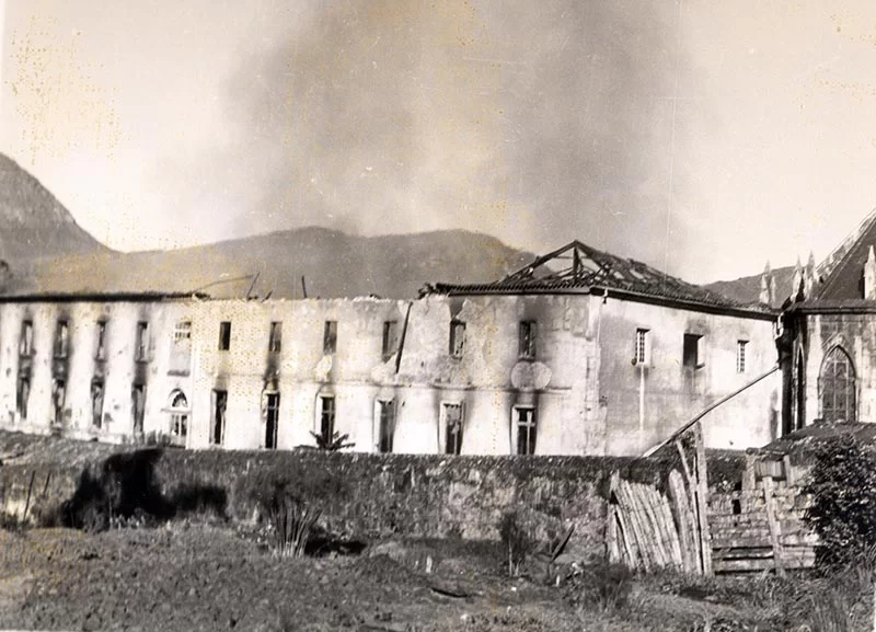 Incêndio que devastou o antigo Colégio do Caraça completa 55 anos