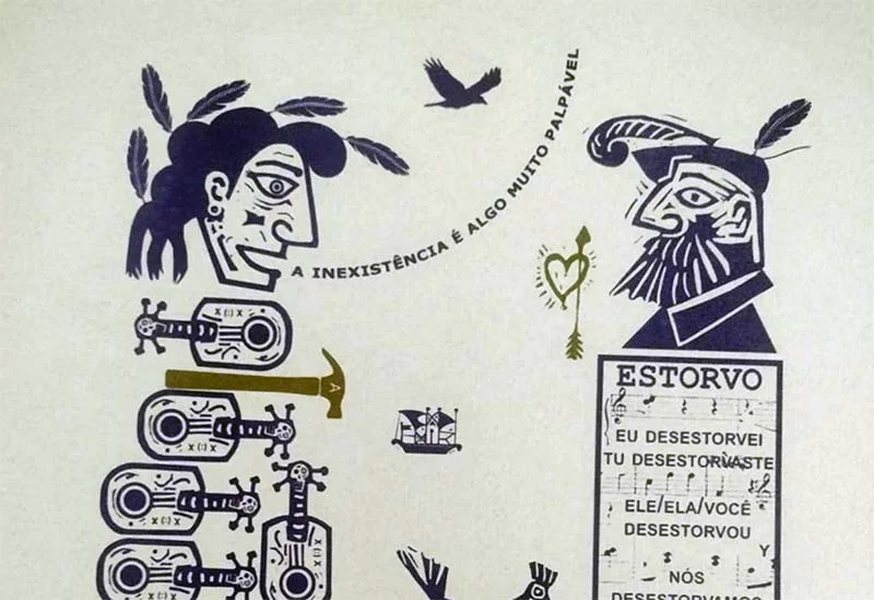 O artista itabirano Jayme Reis ilustra poema inédito de Fabrício Marques com gravura exclusiva impressa em tipografia