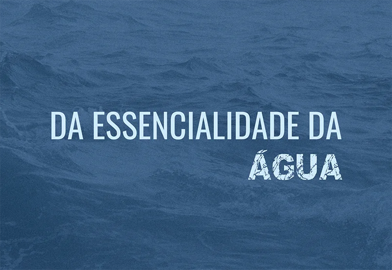 “Da essencialidade da água” é título do novo livro de poesia de Milton Rezende