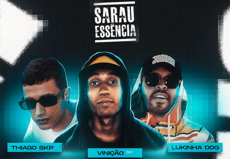 Sarau Essência abre temporada 2025 com rima, poesia e cultura urbana em Itabira com participação de MC Vinicão, Thiago Skp e Lukinha DDG