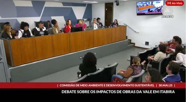 Audiência Pública na ALMG debate os impactos das obras no sistema Pontal e cobra medidas de reparação em Itabira