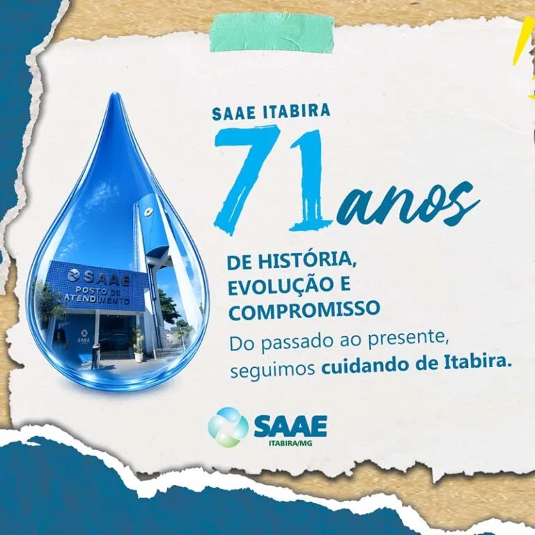 Saae celebra 71 anos de serviços hídricos e de saneamento prestado à população itabirana