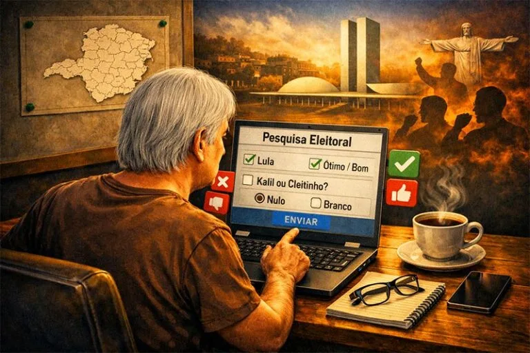 Uma pesquisa eleitoral me alcançou