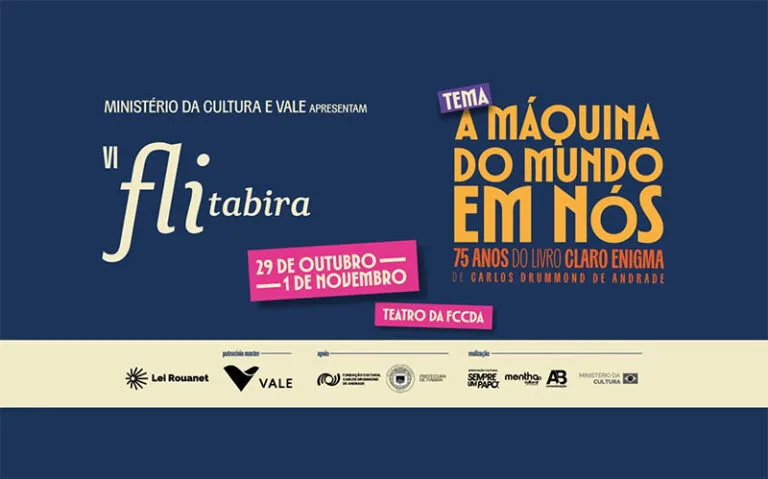 Flitabira 2026 celebra os 75 anos de Claro Enigma com programação ampliada, diversidade e atividades gratuitas em Itabira
